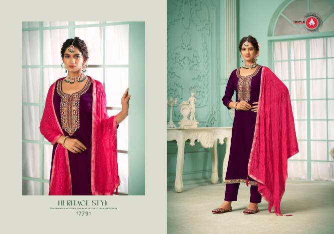 Laila By Triple Aaa Jam Silk Cotton Designer Salwar Kameez Wholesale Price In Surat